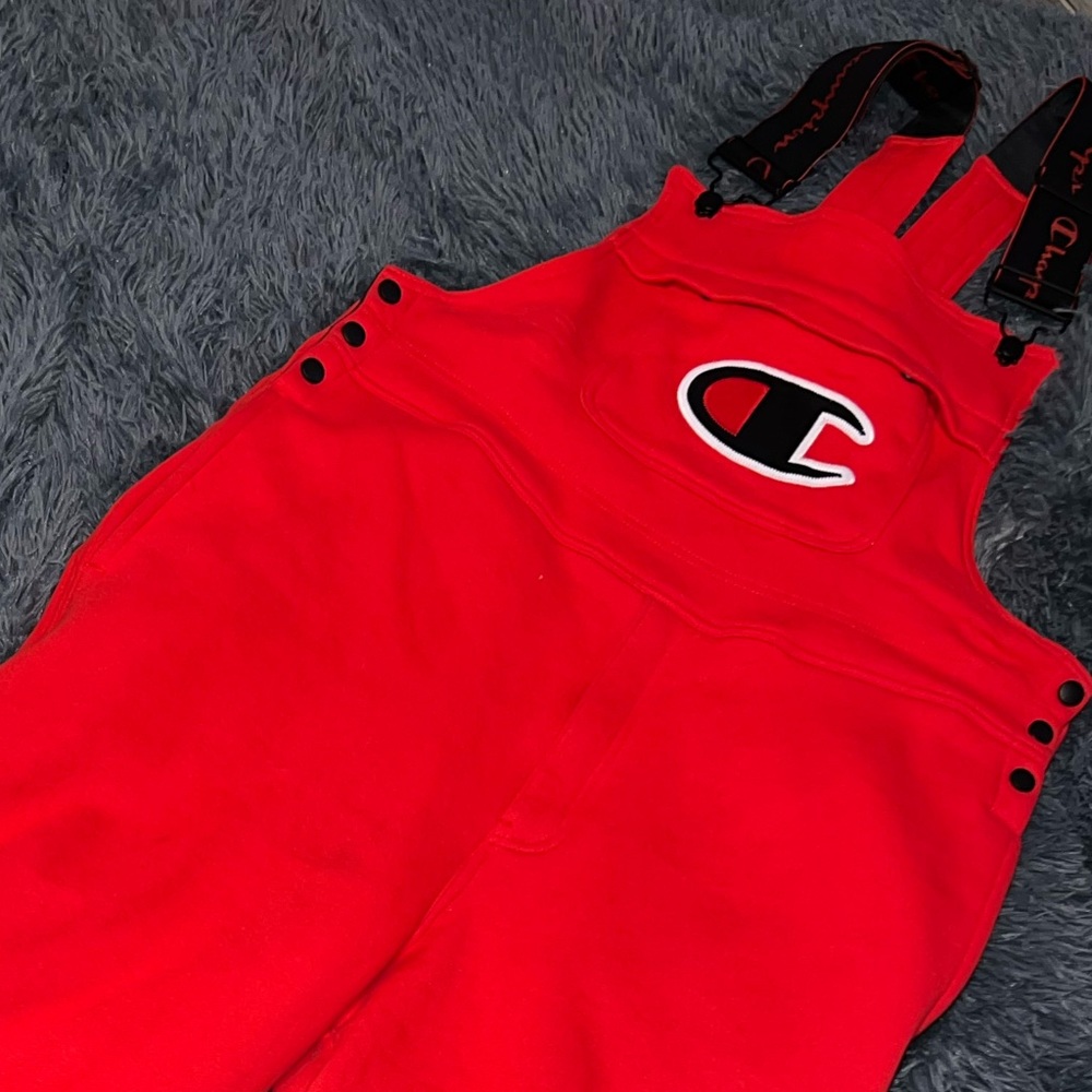 Red Champion overalls